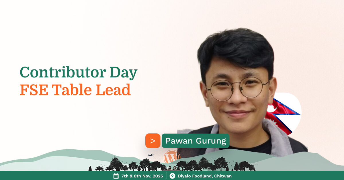 Pawan Gurung - FSE Table Lead